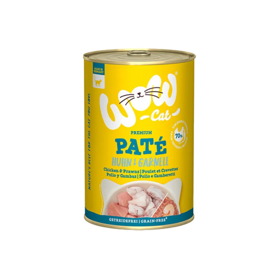 WOW Cat Wet Adult - Kip & Garnalen
