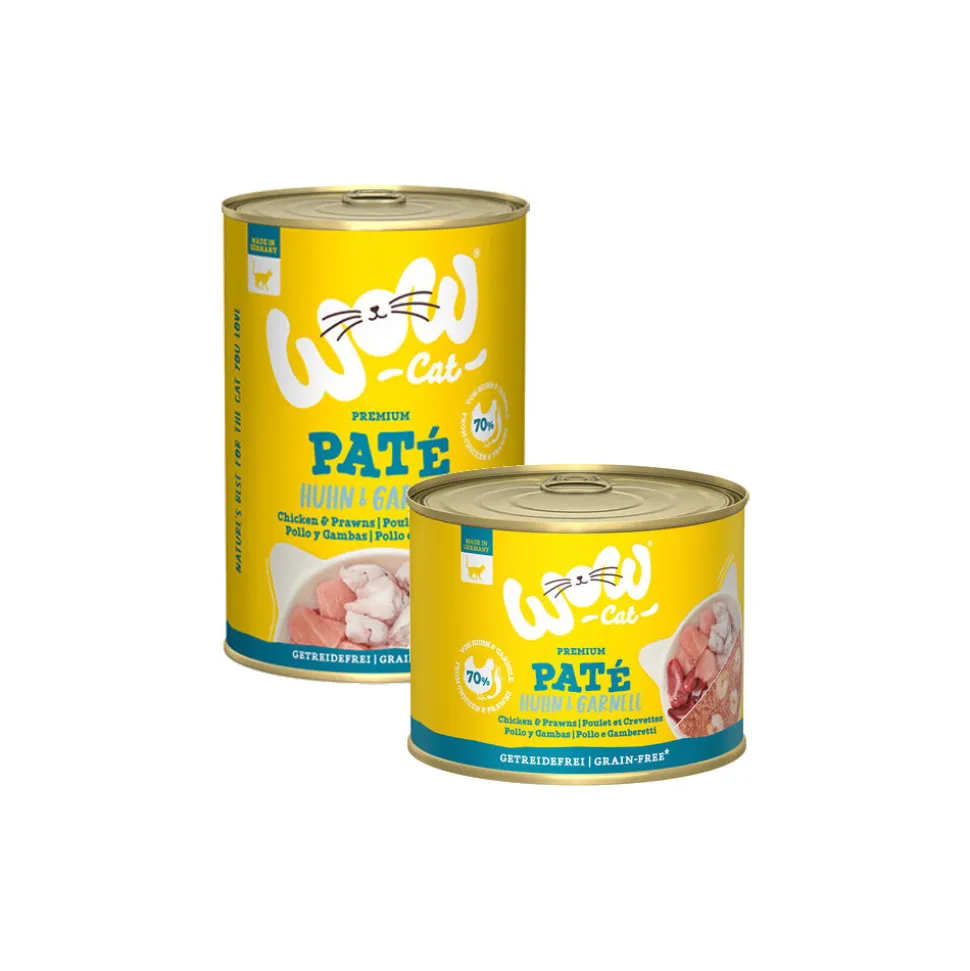 WOW Cat Wet Adult - Kip & Garnalen