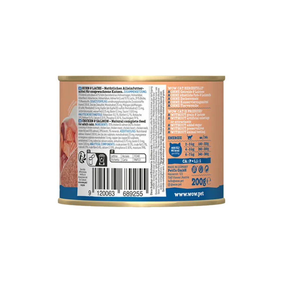 WOW Cat Wet Adult - Kip & Zalm