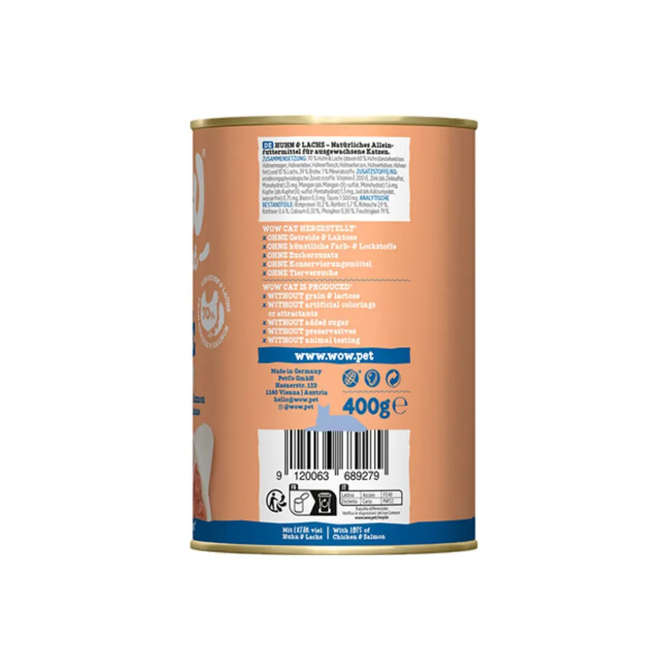 WOW Cat Wet Adult - Kip & Zalm