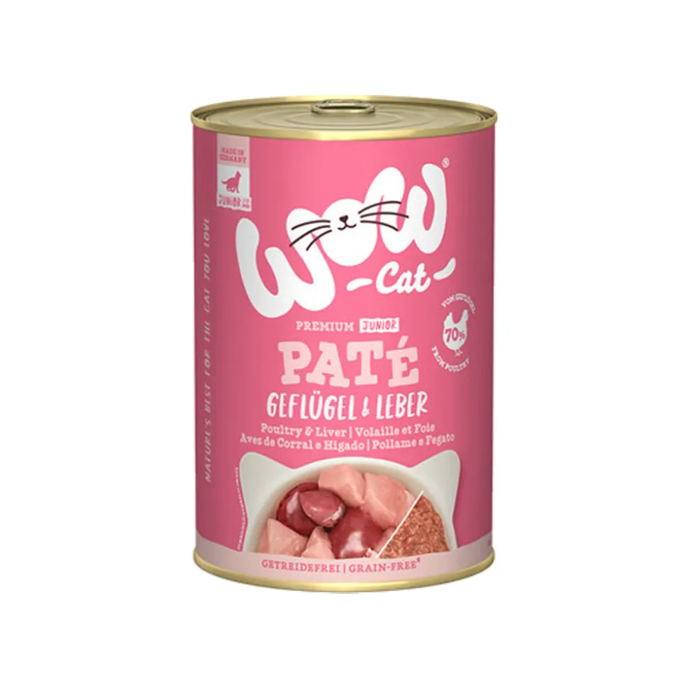 WOW Cat Wet Junior - Gevogelte & Lever