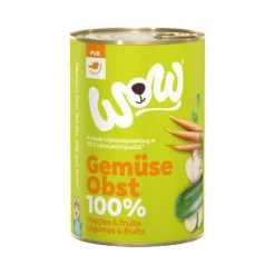 WOW! PUUR 100% Hondenvoer - Groenten en Fruit - Blik