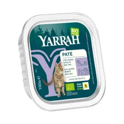 Yarrah - Bio Paté Kat - Kuipje - Kip en Kalkoen