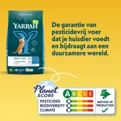 Yarrah - Droogvoer Kat met Vis Bio