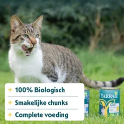 Yarrah - Natvoer Kat Blik Chunks met Kip Bio