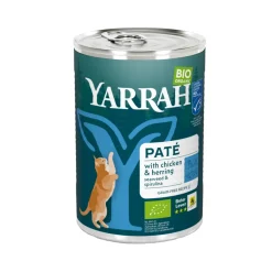 Yarrah - Natvoer Kat Blik Paté met Kip en vis Bio