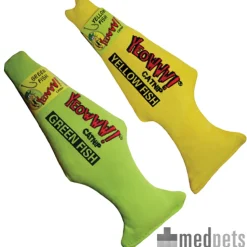 Yeowww! Catnip Green & Yellow Fish