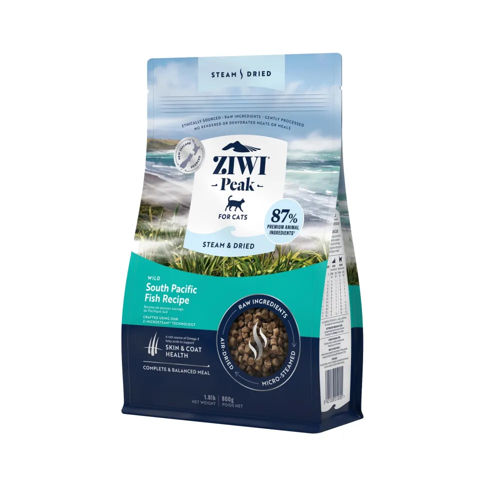 Ziwi Peak Steam & Dried kattenvoeding - Vis