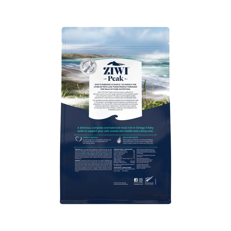 Ziwi Peak Steam & Dried kattenvoeding - Vis